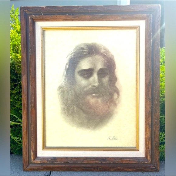 Compassionate Christ By Fern Beckham Print Wood Frame - Picture 8 of 8